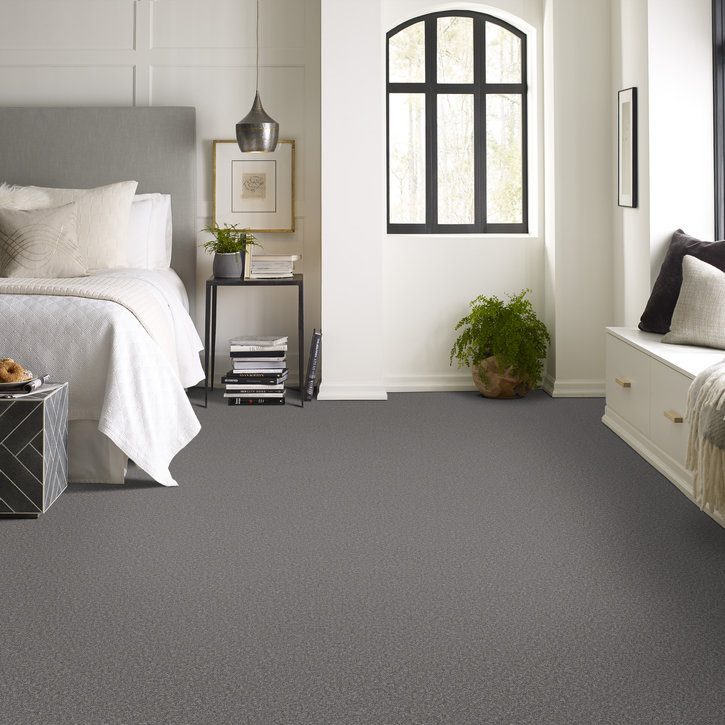 Shaw Lantern Bay Flannel carpet installed in a room